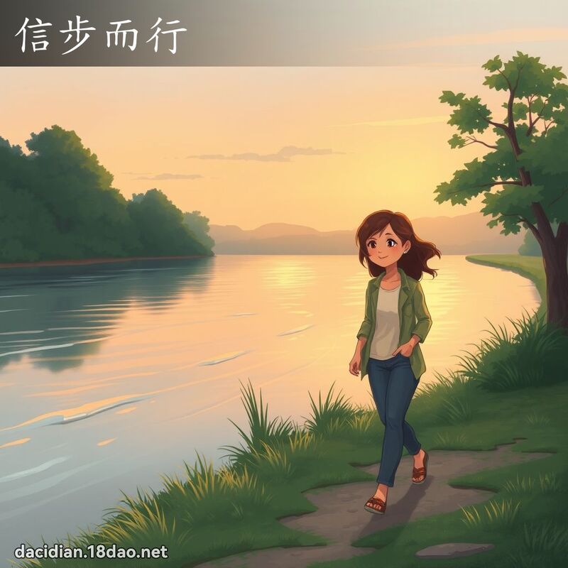 信步而行 - 國語大辭典配圖