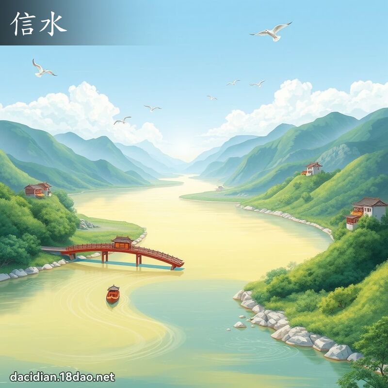 信水 - 國語大辭典配圖