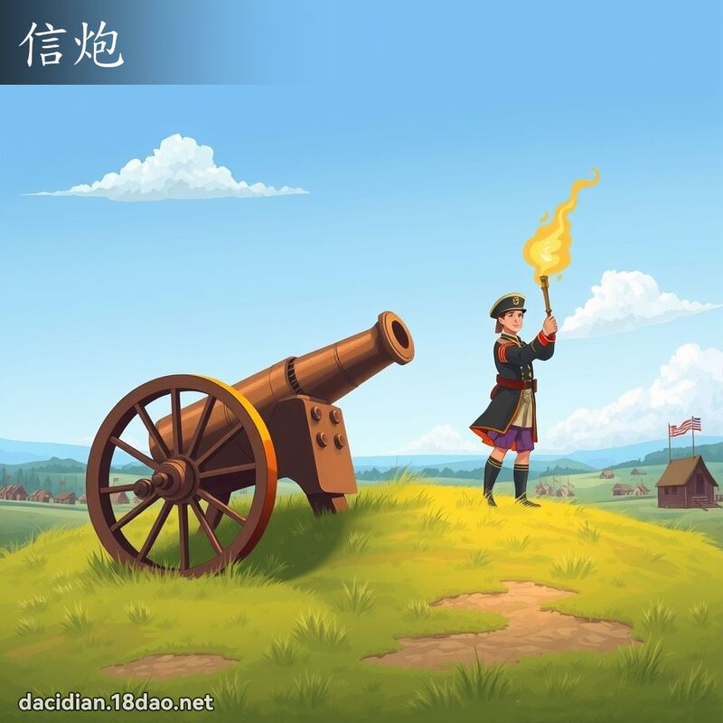 信炮 - 国语大辞典配图