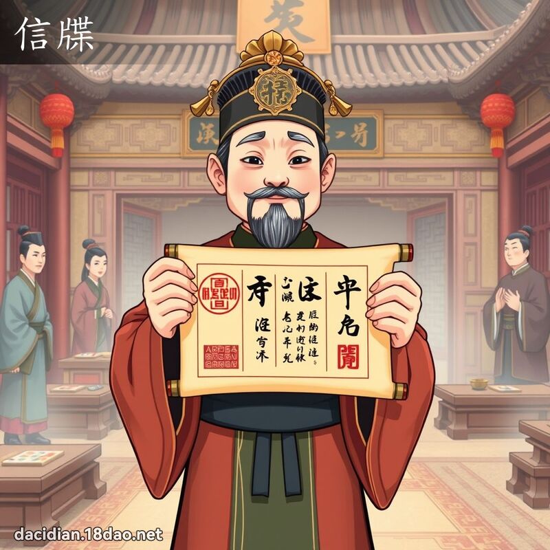 信牒 - 国语大辞典配图