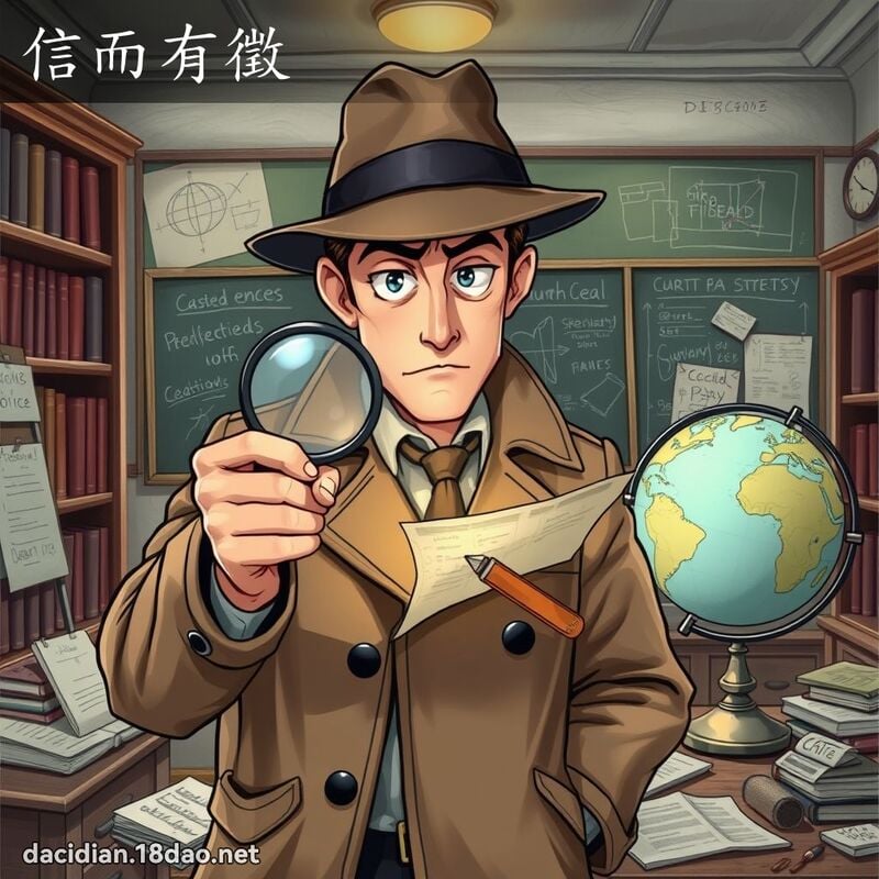 信而有徵 - 國語大辭典配圖