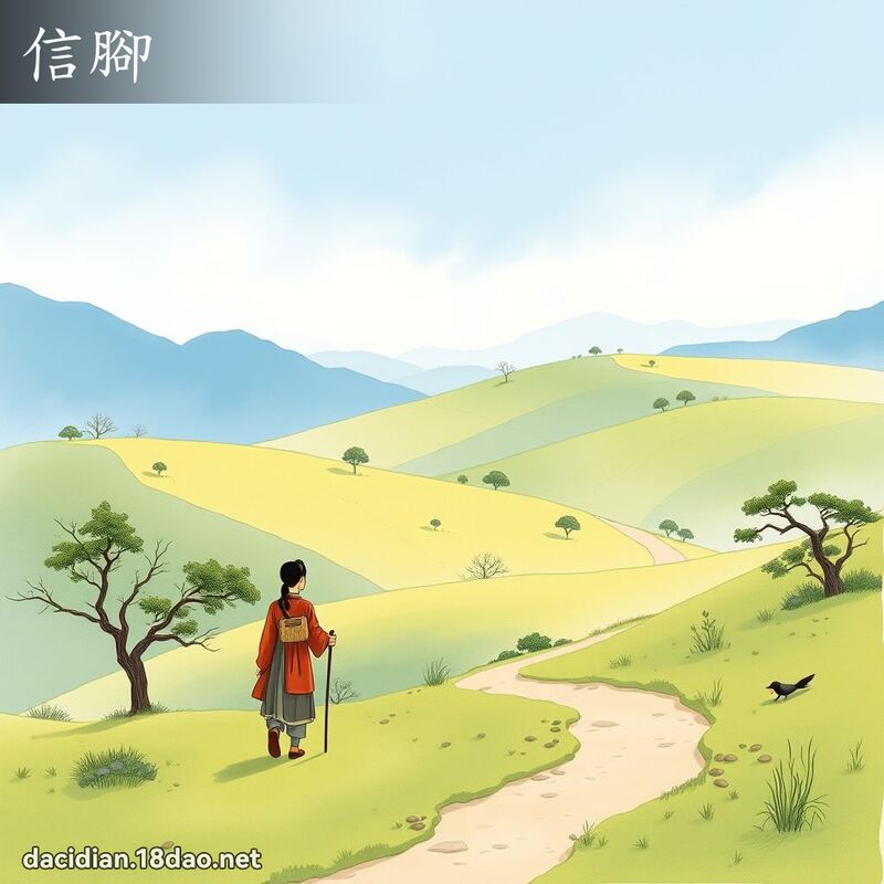 信脚 - 国语大辞典配图