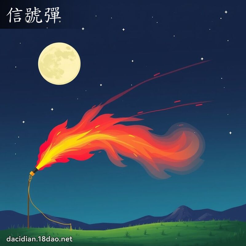 信號彈 - 國語大辭典配圖