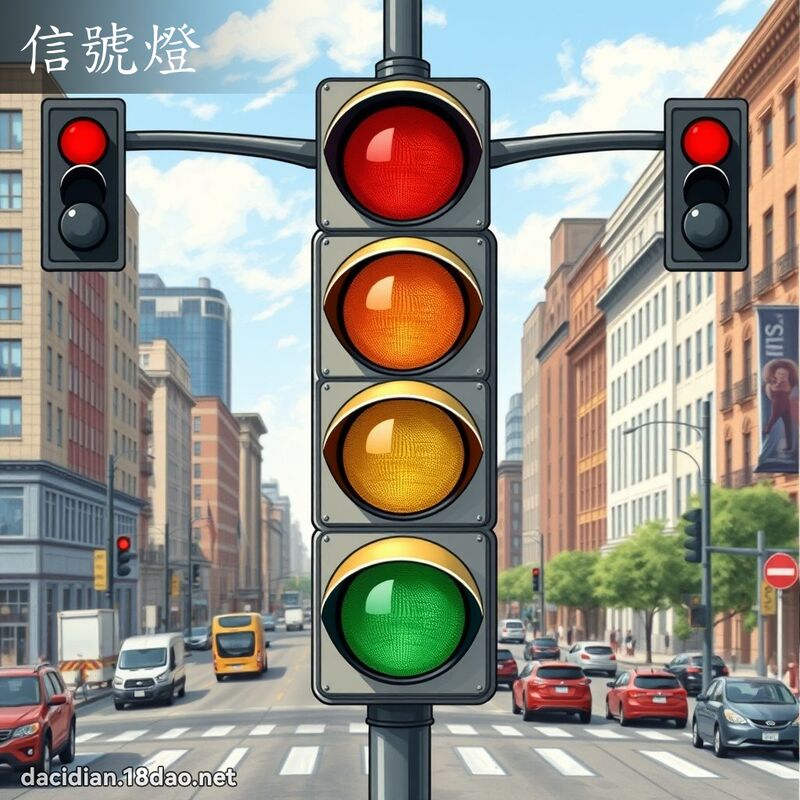 信号灯 - 国语大辞典配图