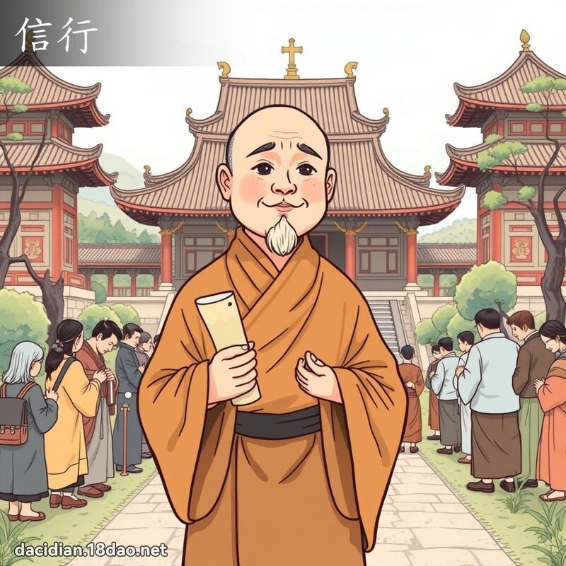 信行 - 国语大辞典配图