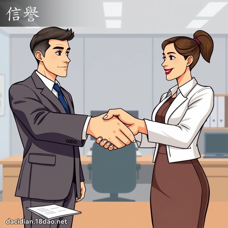 信譽 - 國語大辭典配圖