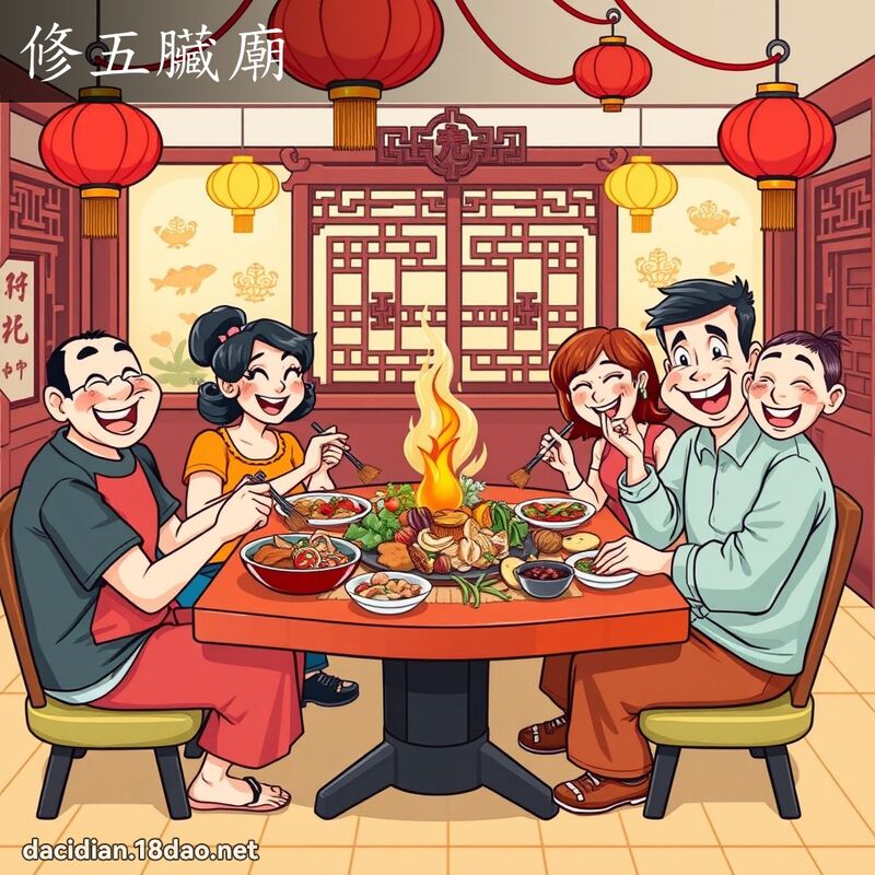 修五臟廟 - 國語大辭典配圖