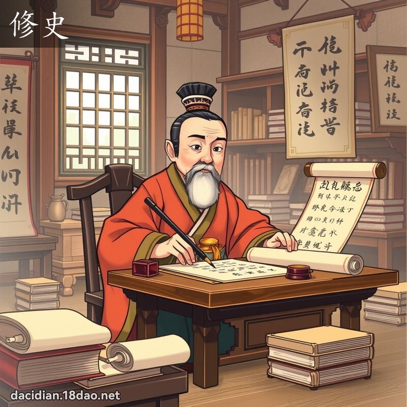 修史 - 國語大辭典配圖