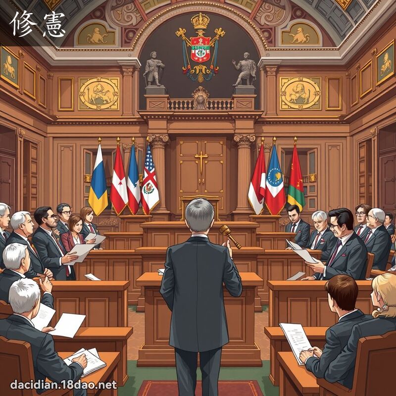 修宪 - 国语大辞典配图