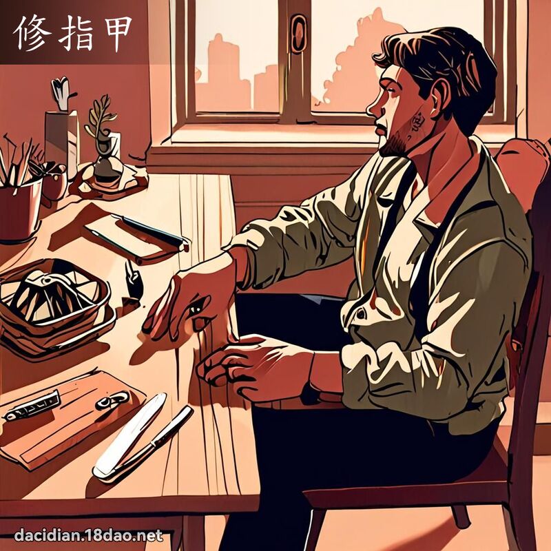 修指甲 - 國語大辭典配圖