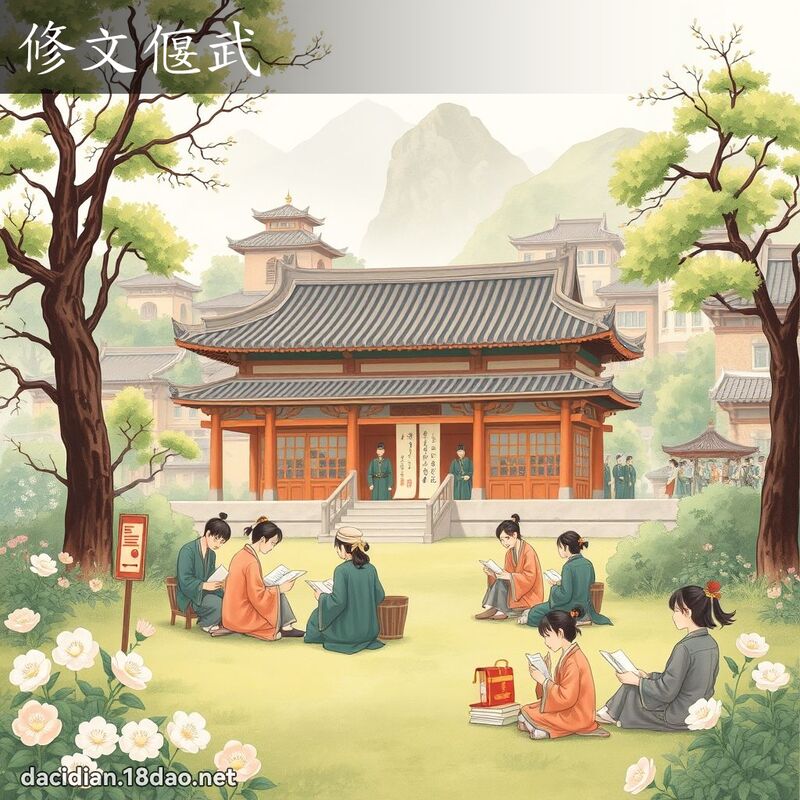 修文偃武 - 国语大辞典配图