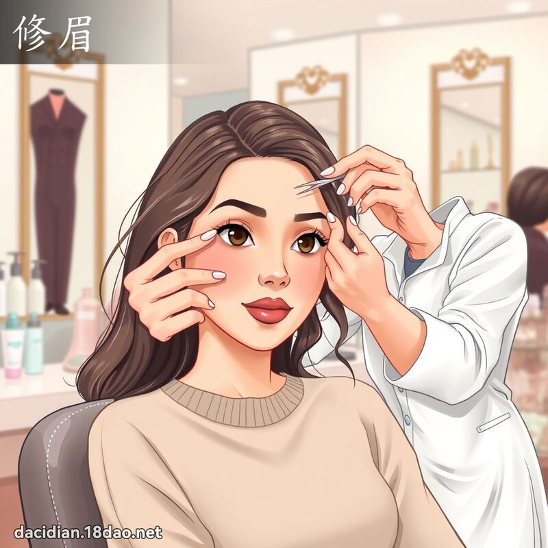 修眉 - 國語大辭典配圖