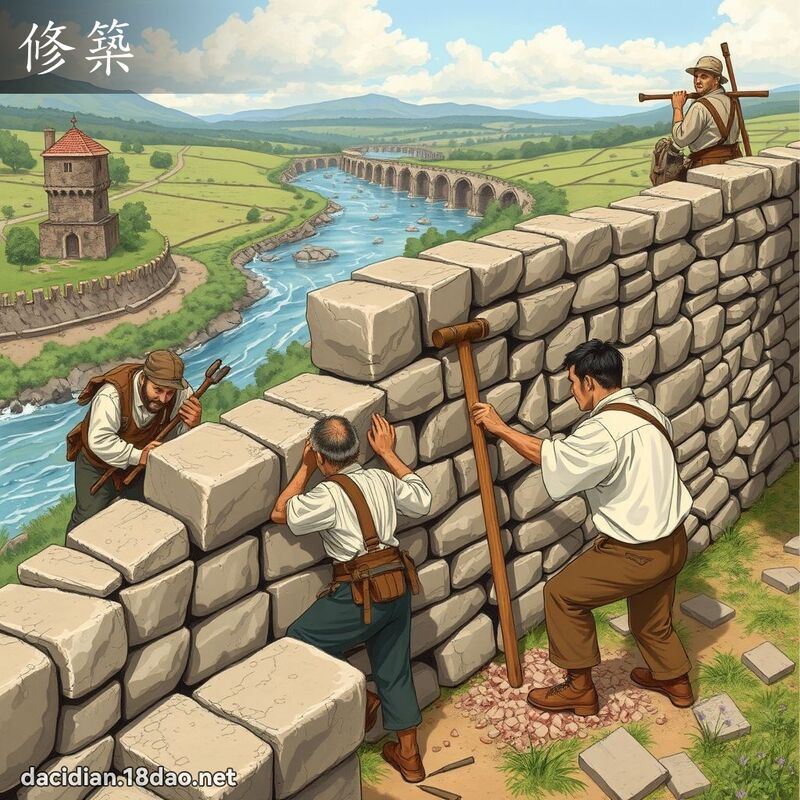 修筑 - 国语大辞典配图