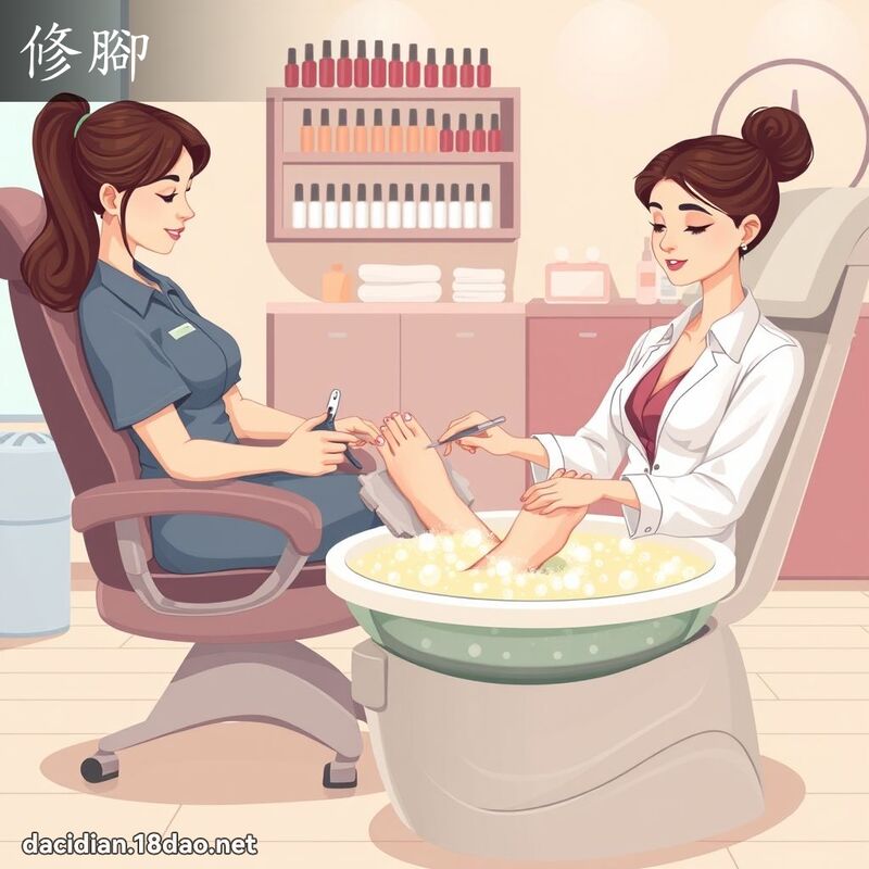 修腳 - 國語大辭典配圖
