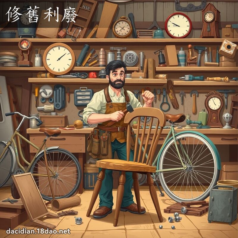 修舊利廢 - 國語大辭典配圖