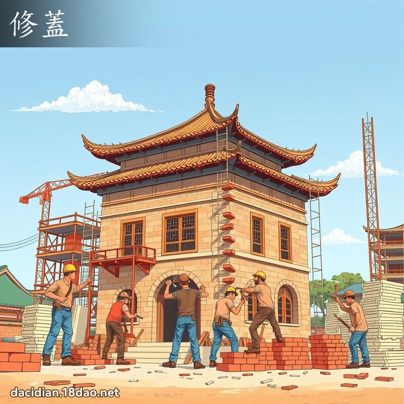 修盖 - 国语大辞典配图