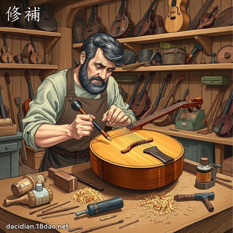 修補 - 國語大辭典配圖