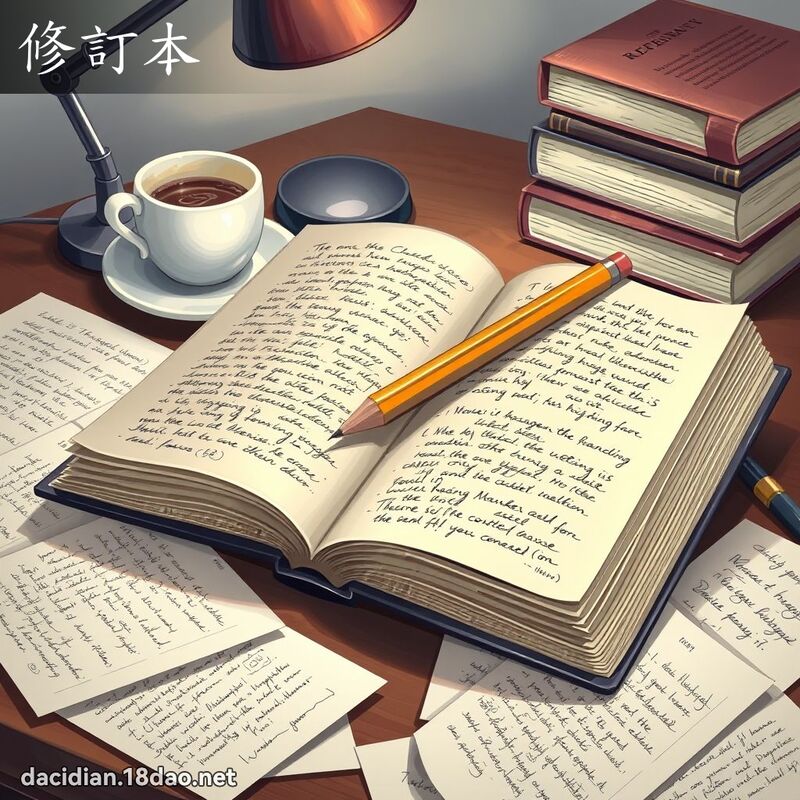 修訂本 - 國語大辭典配圖