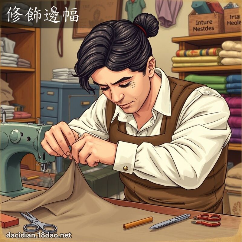 修饰边幅 - 国语大辞典配图