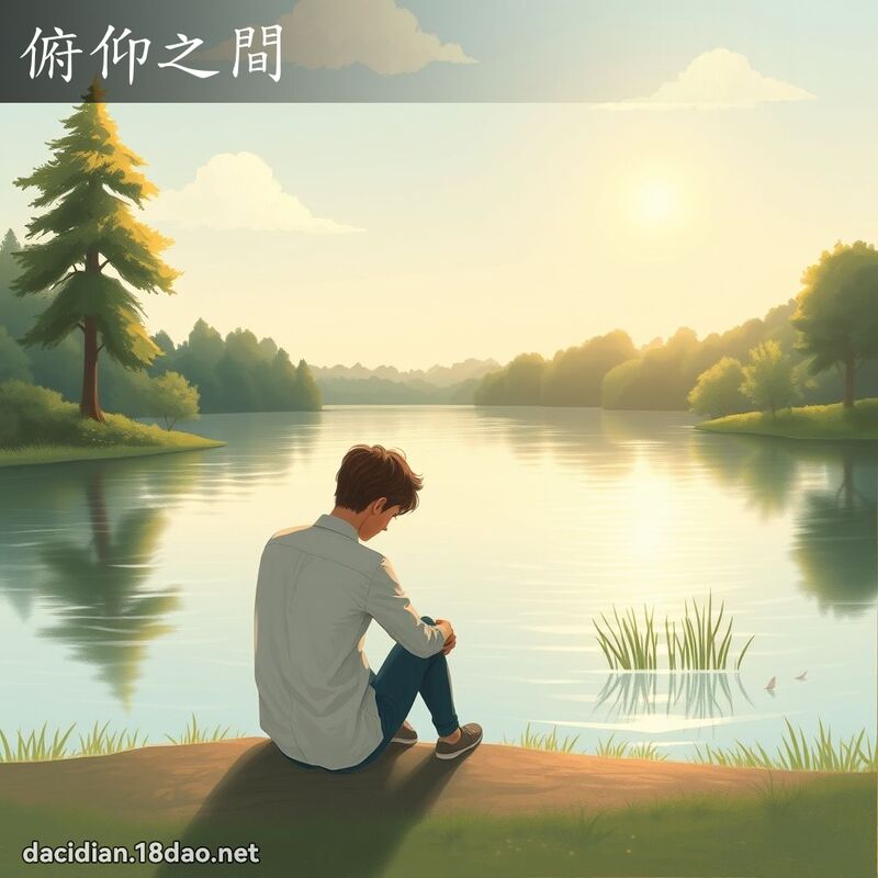 俯仰之间 - 国语大辞典配图