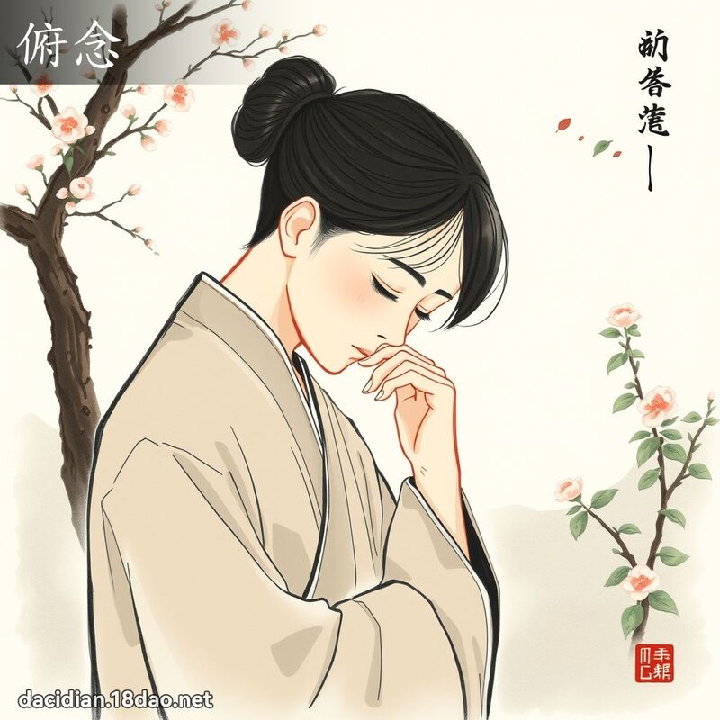 俯念 - 國語大辭典配圖