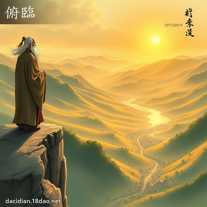 俯临 - 国语大辞典配图