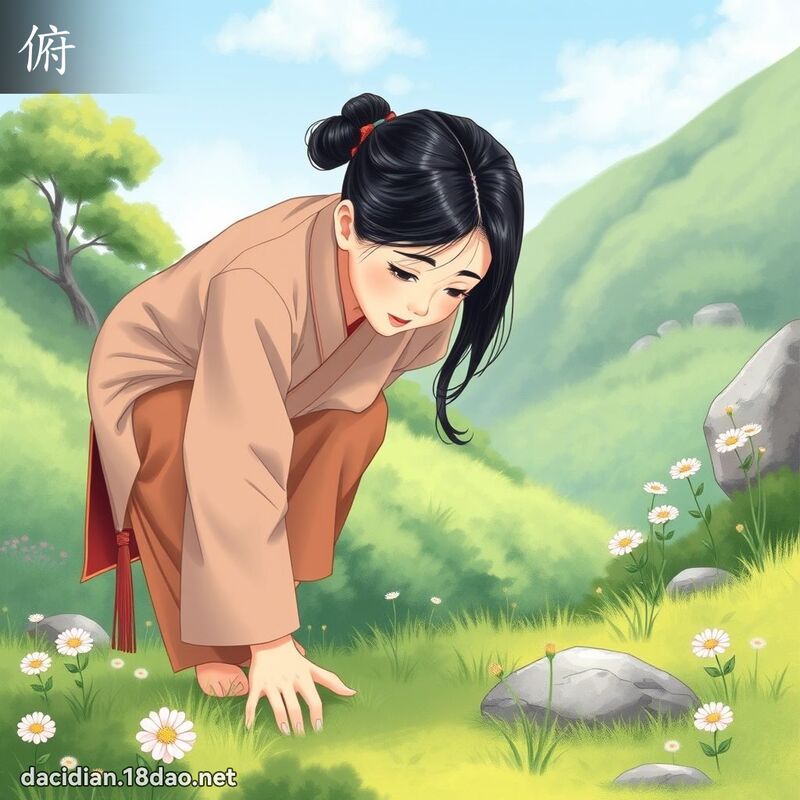俯 - 國語大辭典配圖