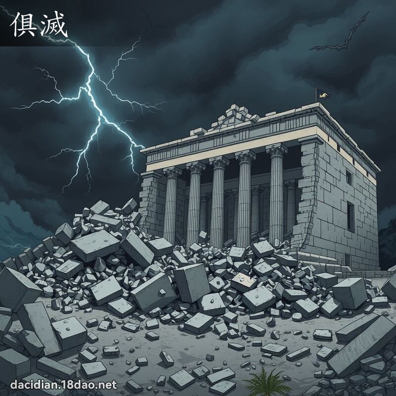 俱滅 - 國語大辭典配圖