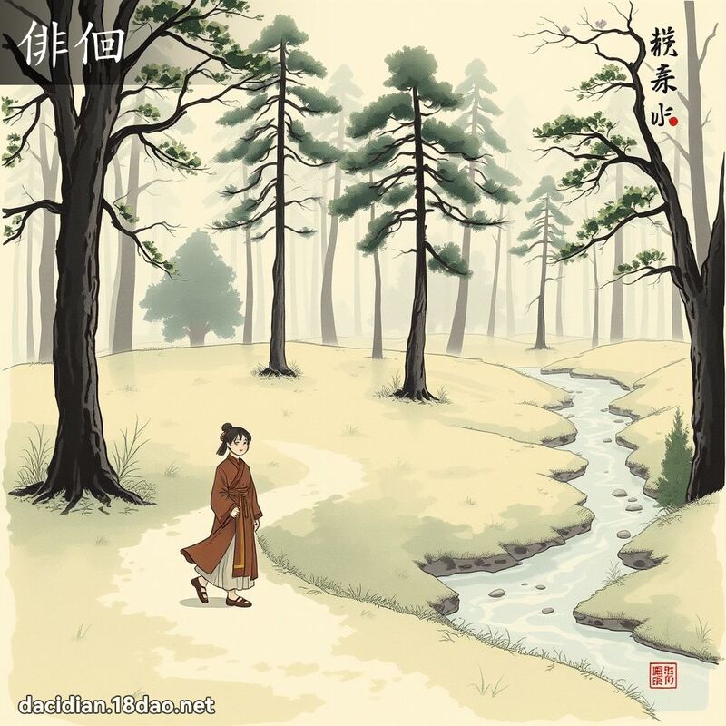 俳佪 - 國語大辭典配圖