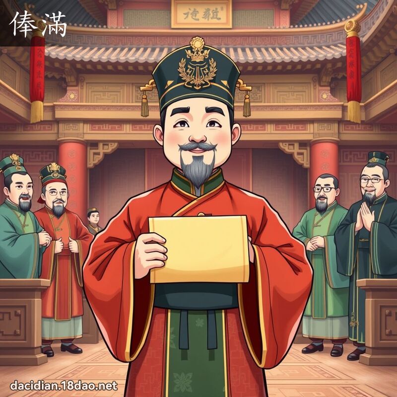 俸滿 - 國語大辭典配圖
