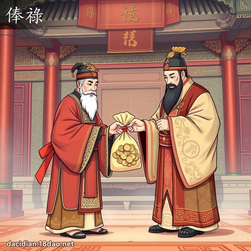 俸禄 - 国语大辞典配图