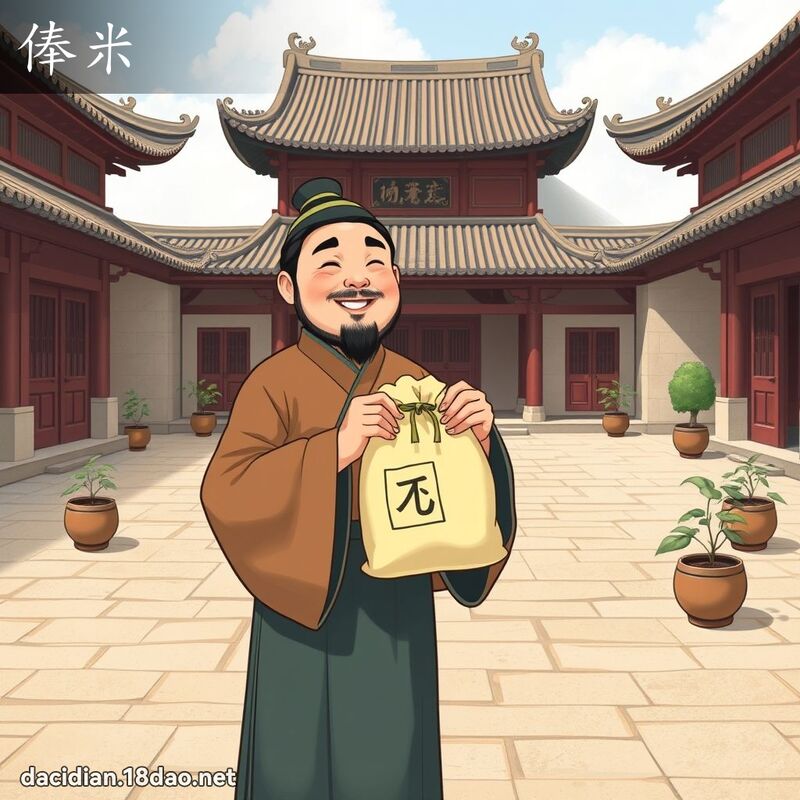 俸米 - 国语大辞典配图
