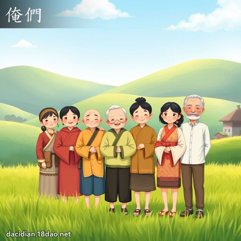 俺們 - 國語大辭典配圖