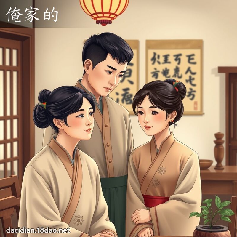 俺家的 - 国语大辞典配图