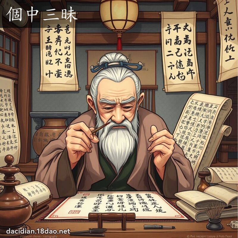 個中三昧 - 國語大辭典配圖