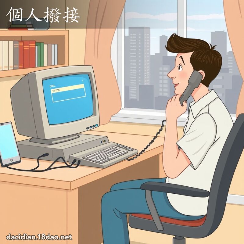 個人撥接 - 國語大辭典配圖
