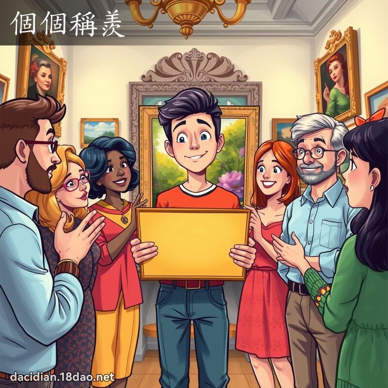 个个称羡 - 国语大辞典配图