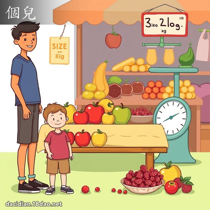 个儿 - 国语大辞典配图
