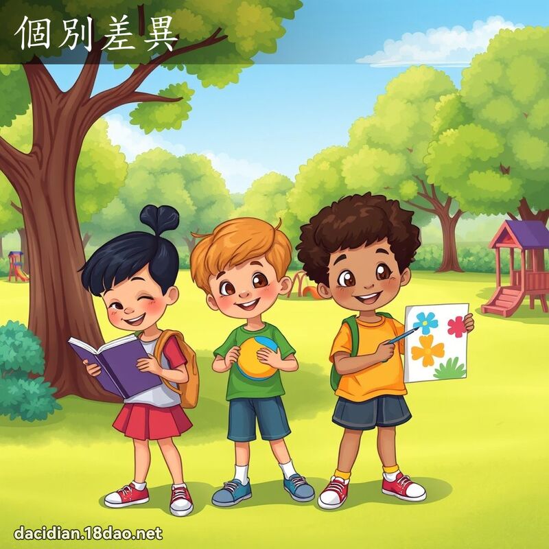 個別差異 - 國語大辭典配圖