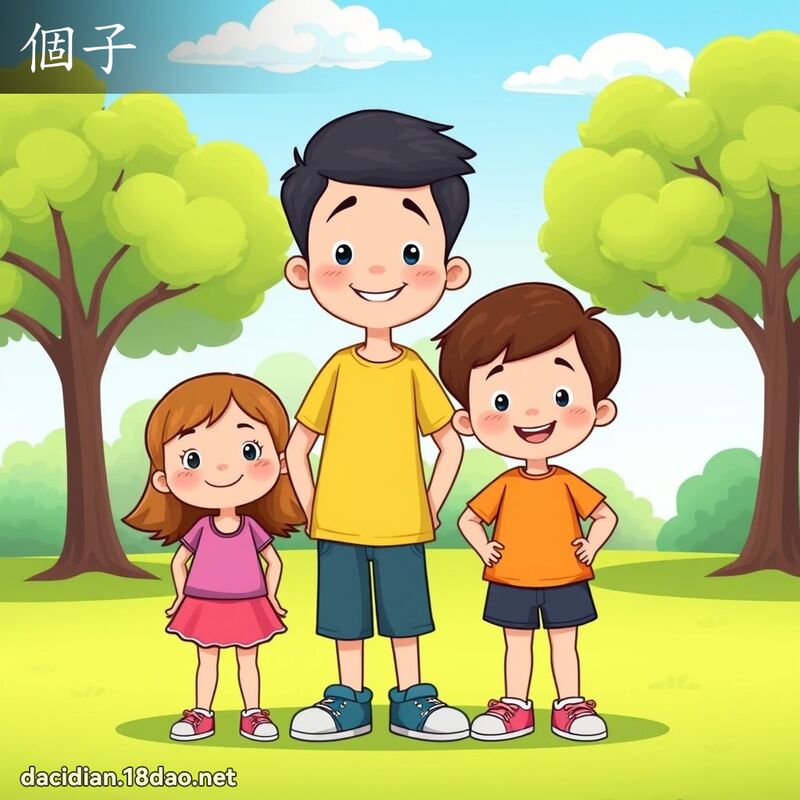 個子 - 國語大辭典配圖