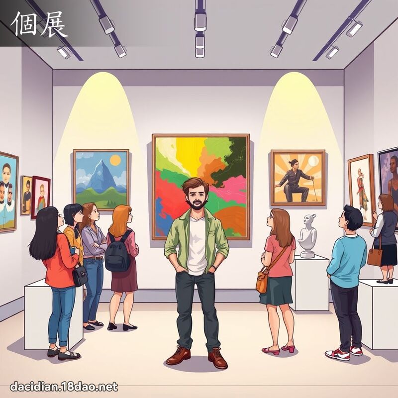 個展 - 國語大辭典配圖