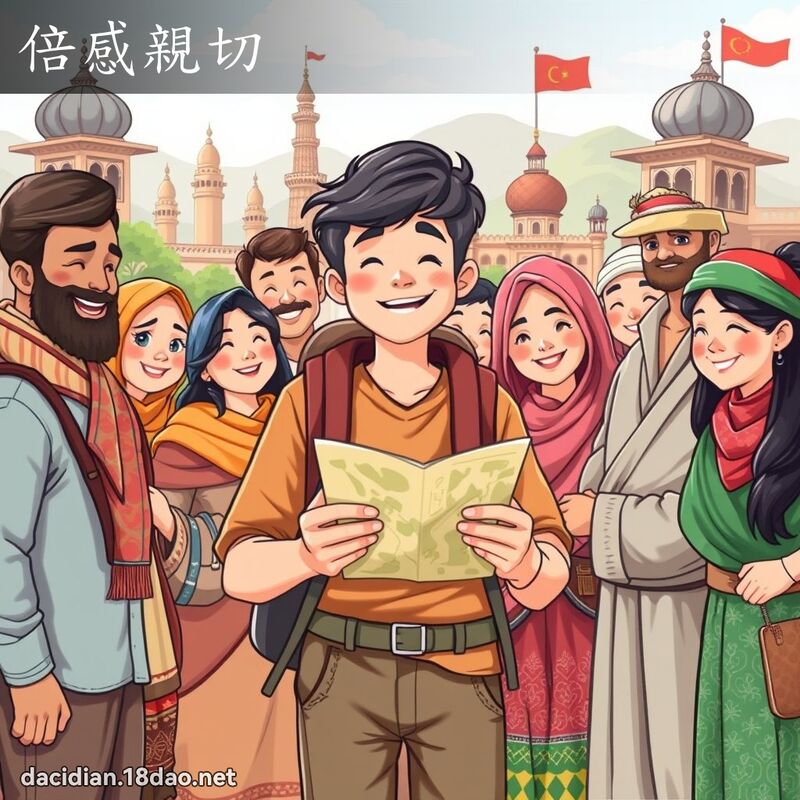 倍感親切 - 國語大辭典配圖