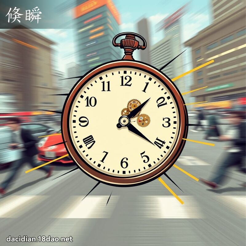 倏瞬 - 国语大辞典配图
