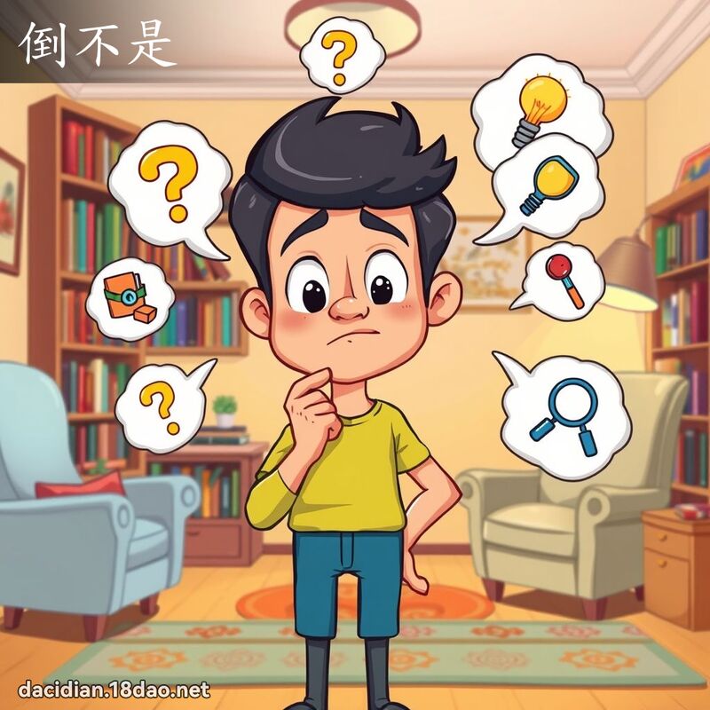 倒不是 - 國語大辭典配圖
