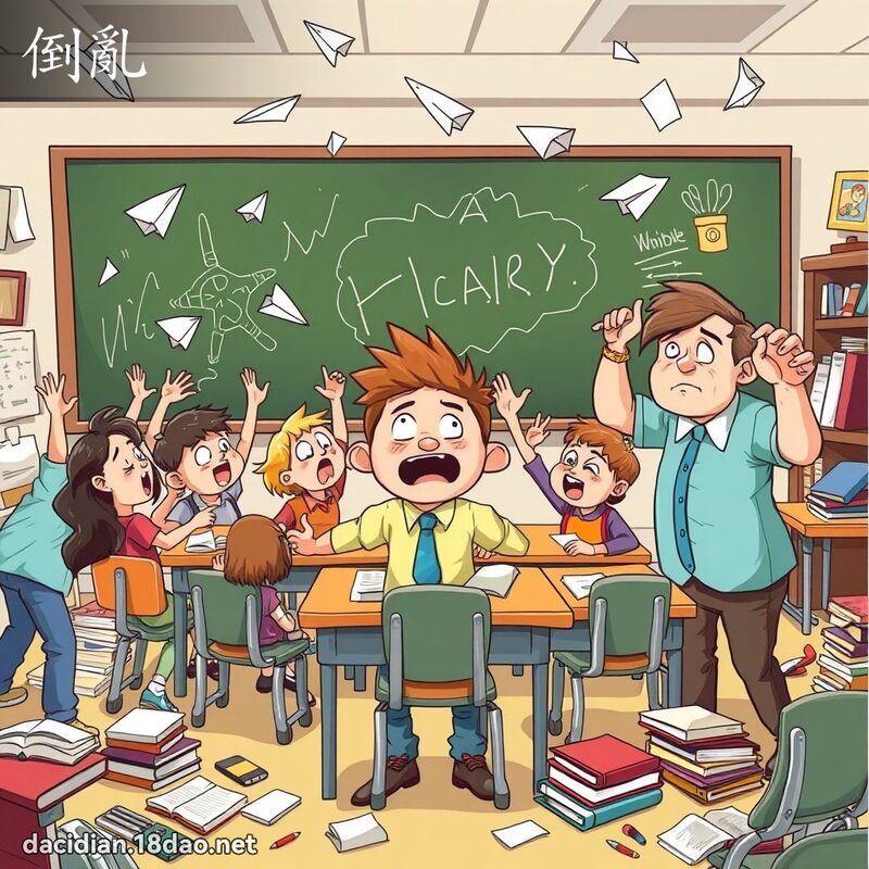 倒亂 - 國語大辭典配圖