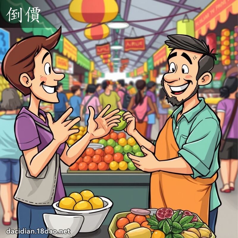 倒价 - 国语大辞典配图