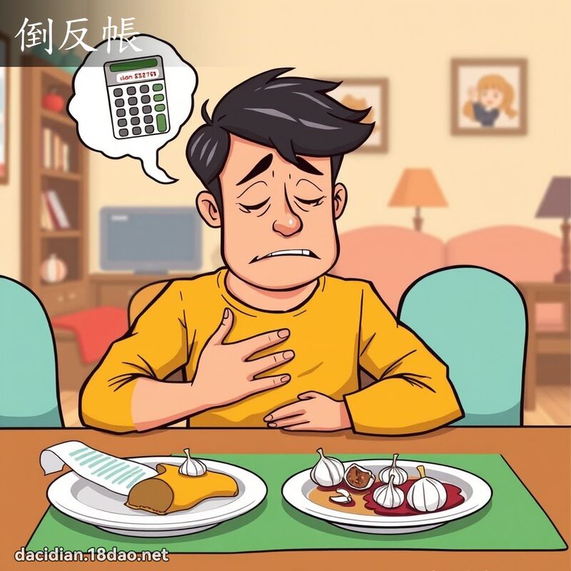 倒反帐 - 国语大辞典配图