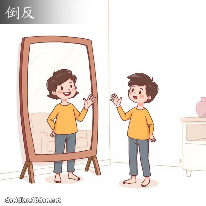 倒反 - 國語大辭典配圖