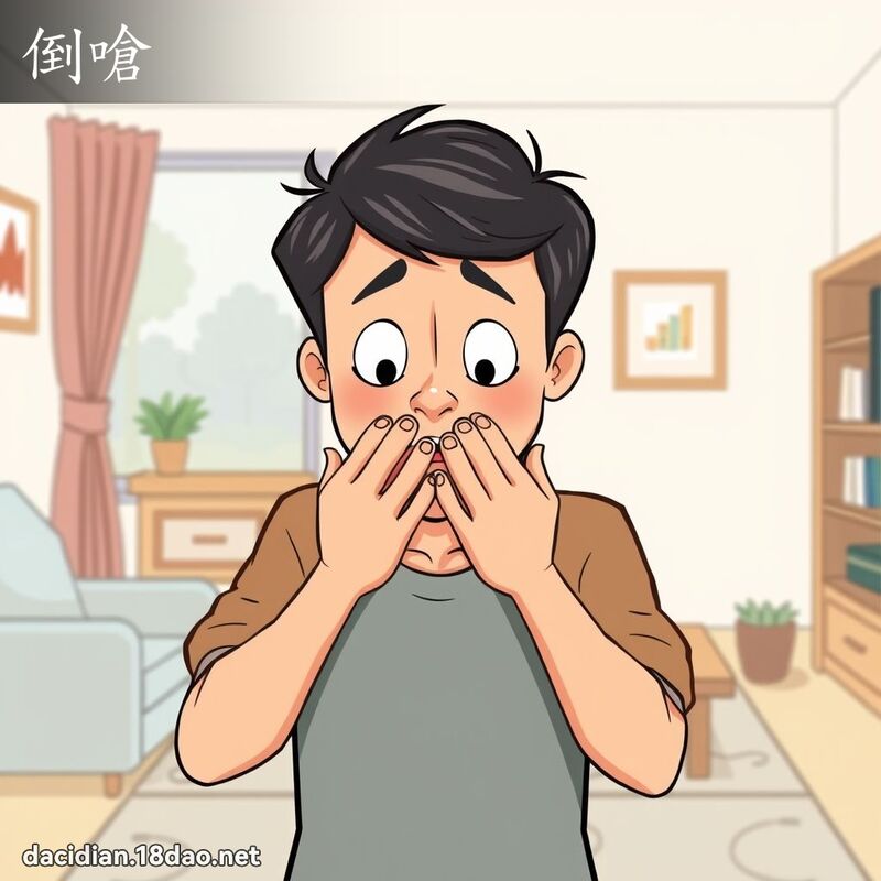 倒呛 - 国语大辞典配图