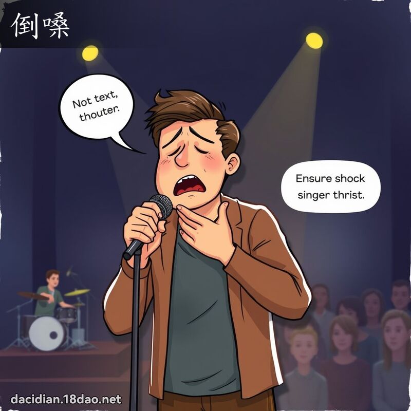 倒嗓 - 國語大辭典配圖
